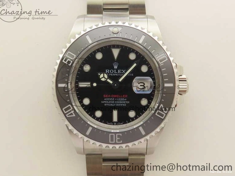 0128 Sea-Dweller 2017 Baselworld 126600 3EF 1:1 Best Edition Black Dial on SS Bracelet A3235 Clone SmoothTexture 2487